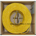 China hizo el precio de fábrica UTP Cat5e Cable LAN 1000FT Amarillo